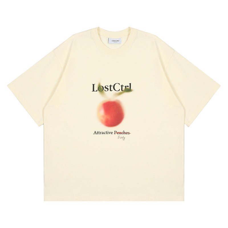 LOSTCTRL A Peach Print Tee - COPPING THREADS - LOSTCTRL