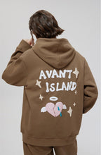 LOSTCTRL Avant Island Foam Logo Print Hoodie - COPPING THREADS - LOSTCTRL