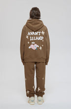 LOSTCTRL Avant Island Foam Logo Print Hoodie - COPPING THREADS - LOSTCTRL