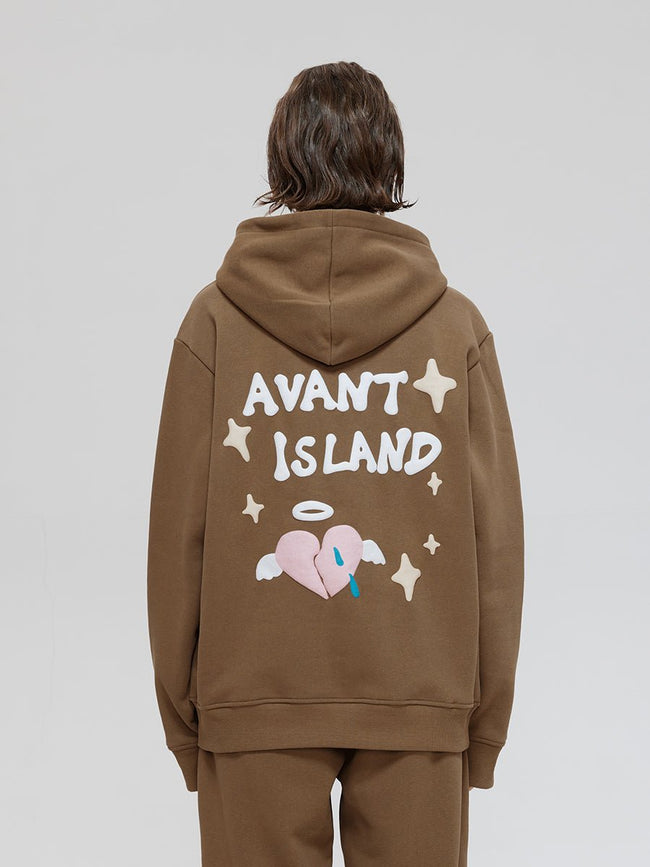 LOSTCTRL Avant Island Foam Logo Print Hoodie Main Image