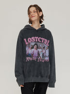 LOSTCTRL Avant Island Retro Washed Distressed Hoodie - COPPING THREADS - LOSTCTRL