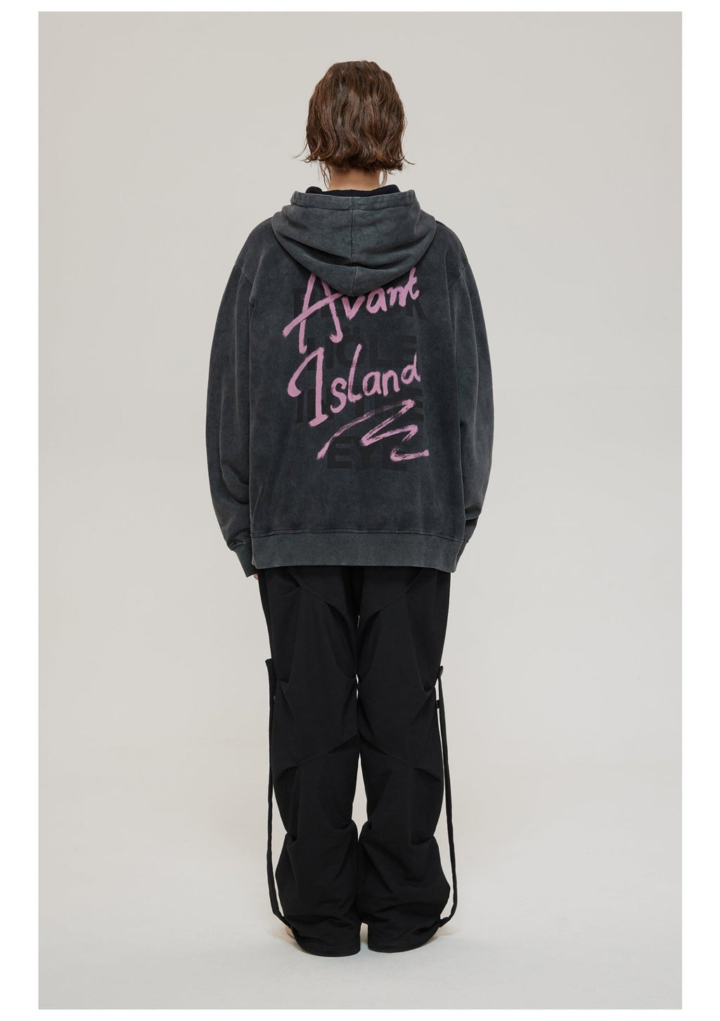 LOSTCTRL Avant Island Retro Washed Distressed Hoodie - COPPING THREADS - LOSTCTRL