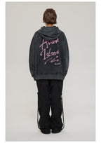 LOSTCTRL Avant Island Retro Washed Distressed Hoodie - COPPING THREADS - LOSTCTRL