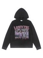 LOSTCTRL Avant Island Retro Washed Distressed Hoodie - COPPING THREADS - LOSTCTRL