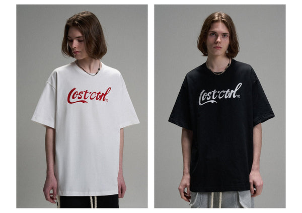 LOSTCTRL Cola LC Printing Vintage Distressed Tee - COPPING THREADS - LOSTCTRL
