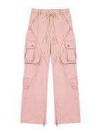 LOSTCTRL Destroyed Edge Waist Rope Casual Trousers - COPPING THREADS - LOSTCTRL