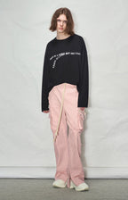 LOSTCTRL Destroyed Edge Waist Rope Casual Trousers - COPPING THREADS - LOSTCTRL