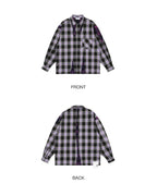 LOSTCTRL Distressed Plaid Long Sleeve Shirt - COPPING THREADS - LOSTCTRL