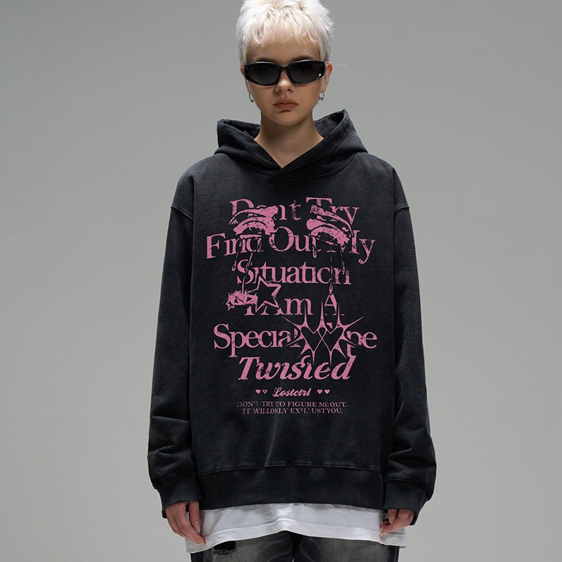 LOSTCTRL "Don't Define Me" Vintage Hoodie - COPPING THREADS - LOSTCTRL