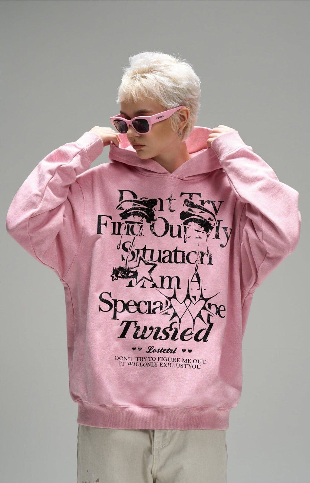 LOSTCTRL "Don't Define Me" Vintage Hoodie - COPPING THREADS - LOSTCTRL