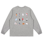 LOSTCTRL Embroidered Drawstring Long Sleeve Tee - COPPING THREADS - LOSTCTRL
