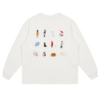 LOSTCTRL Embroidered Drawstring Long Sleeve Tee - COPPING THREADS - LOSTCTRL