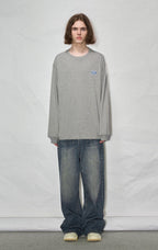 LOSTCTRL Embroidered Drawstring Long Sleeve Tee - COPPING THREADS - LOSTCTRL