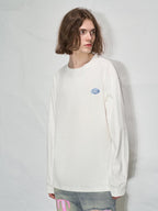 LOSTCTRL Embroidered Drawstring Long Sleeve Tee - COPPING THREADS - LOSTCTRL