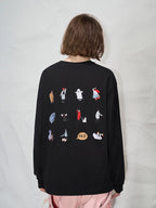 LOSTCTRL Embroidered Drawstring Long Sleeve Tee - COPPING THREADS - LOSTCTRL
