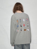 LOSTCTRL Embroidered Drawstring Long Sleeve Tee - COPPING THREADS - LOSTCTRL