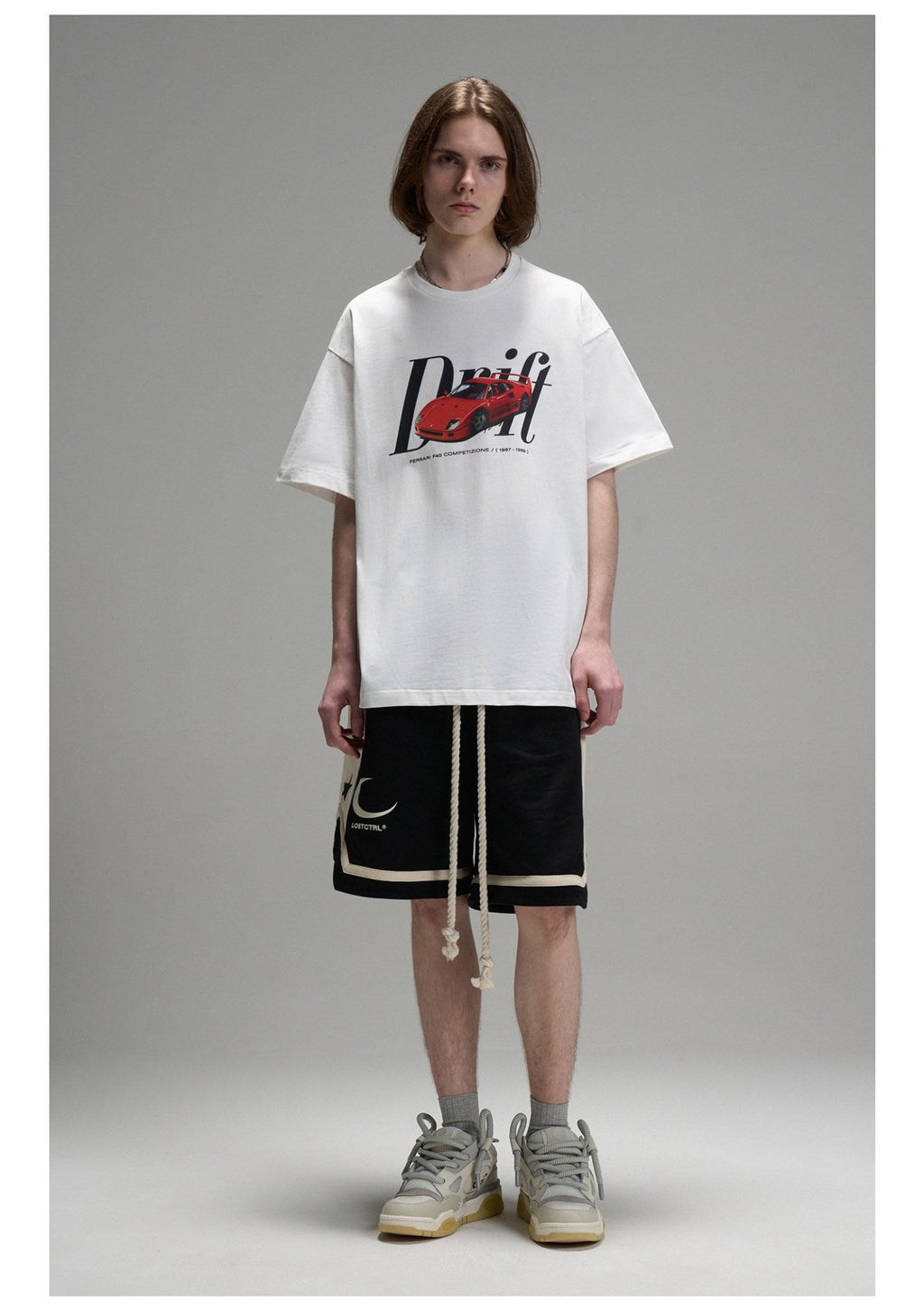 LOSTCTRL Ferrari F40 Logo Print Tee - COPPING THREADS - LOSTCTRL