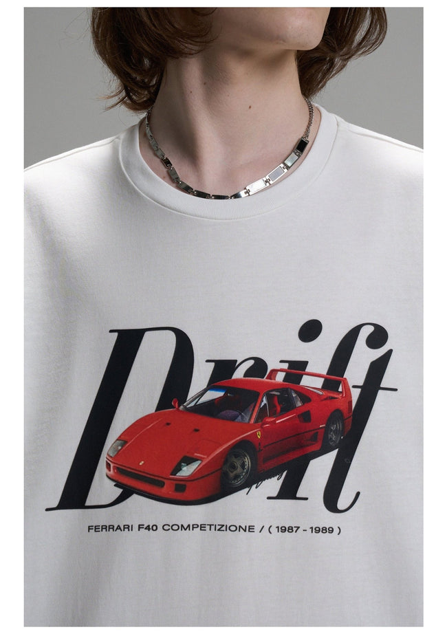 LOSTCTRL Ferrari F40 Logo Print Tee Main Image