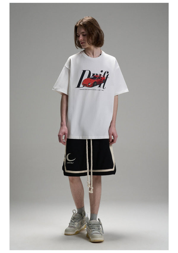 LOSTCTRL Ferrari F40 Logo Print Tee - COPPING THREADS - LOSTCTRL