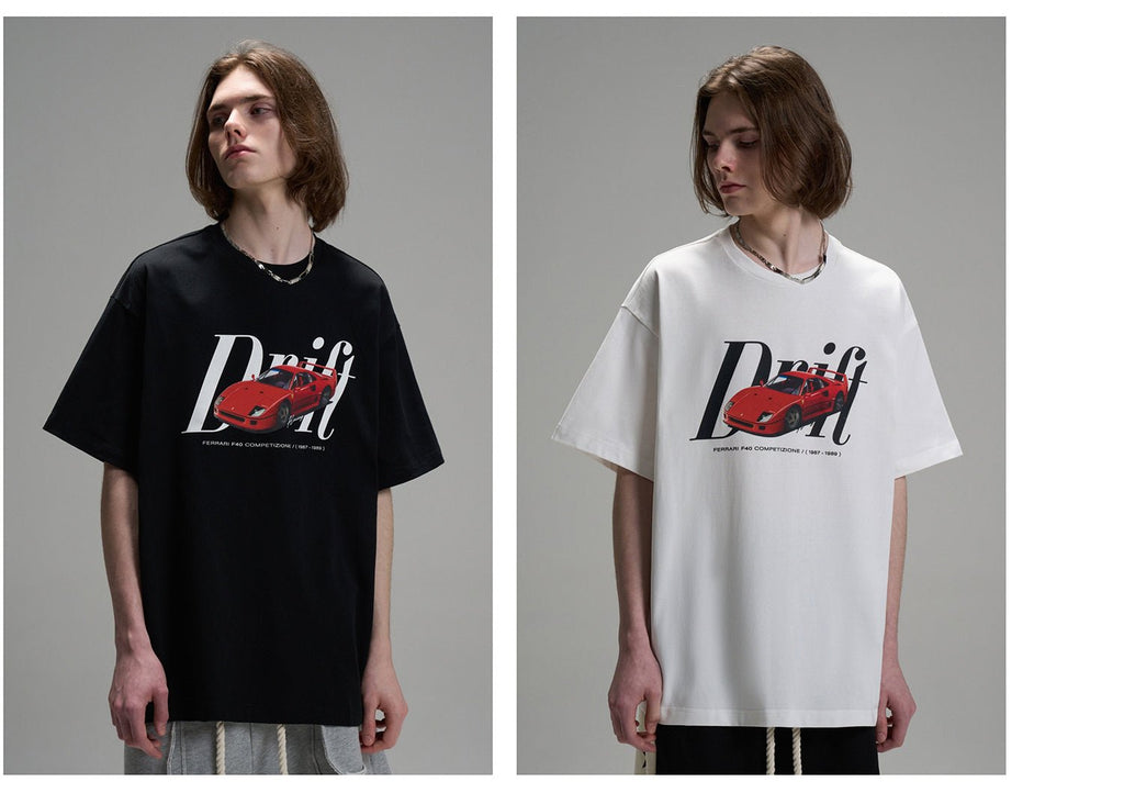 LOSTCTRL Ferrari F40 Logo Print Tee - COPPING THREADS - LOSTCTRL