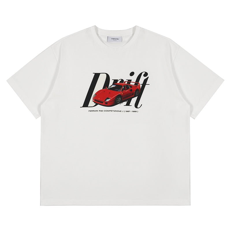 LOSTCTRL Ferrari F40 Logo Print Tee - COPPING THREADS - LOSTCTRL