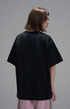 LOSTCTRL Ghost Face Embroidered Logo Tee - COPPING THREADS - LOSTCTRL