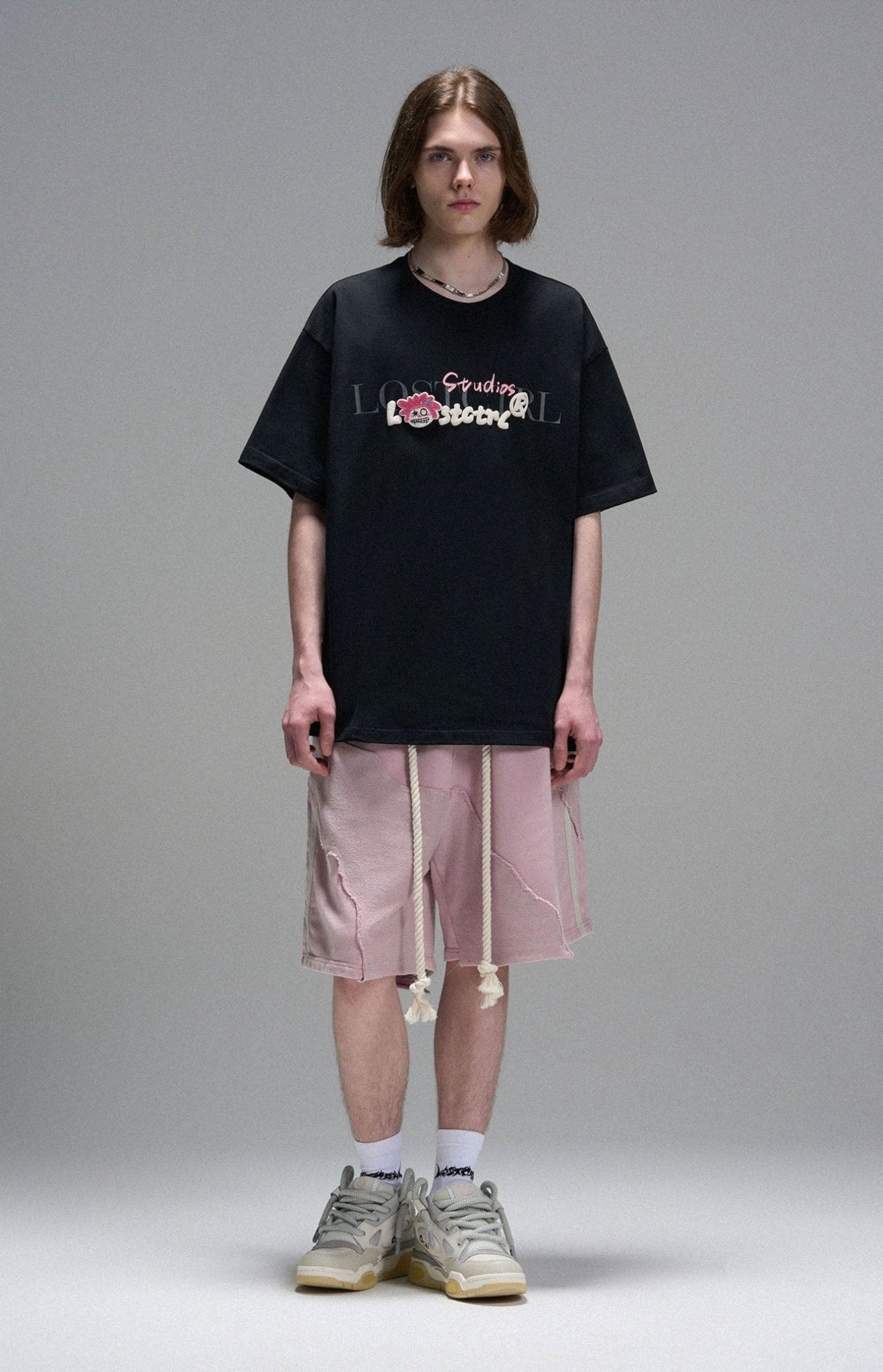 LOSTCTRL Ghost Face Embroidered Logo Tee - COPPING THREADS - LOSTCTRL