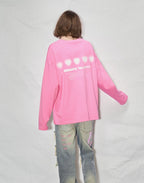 LOSTCTRL Heart Print Long Sleeve Tee - COPPING THREADS - LOSTCTRL