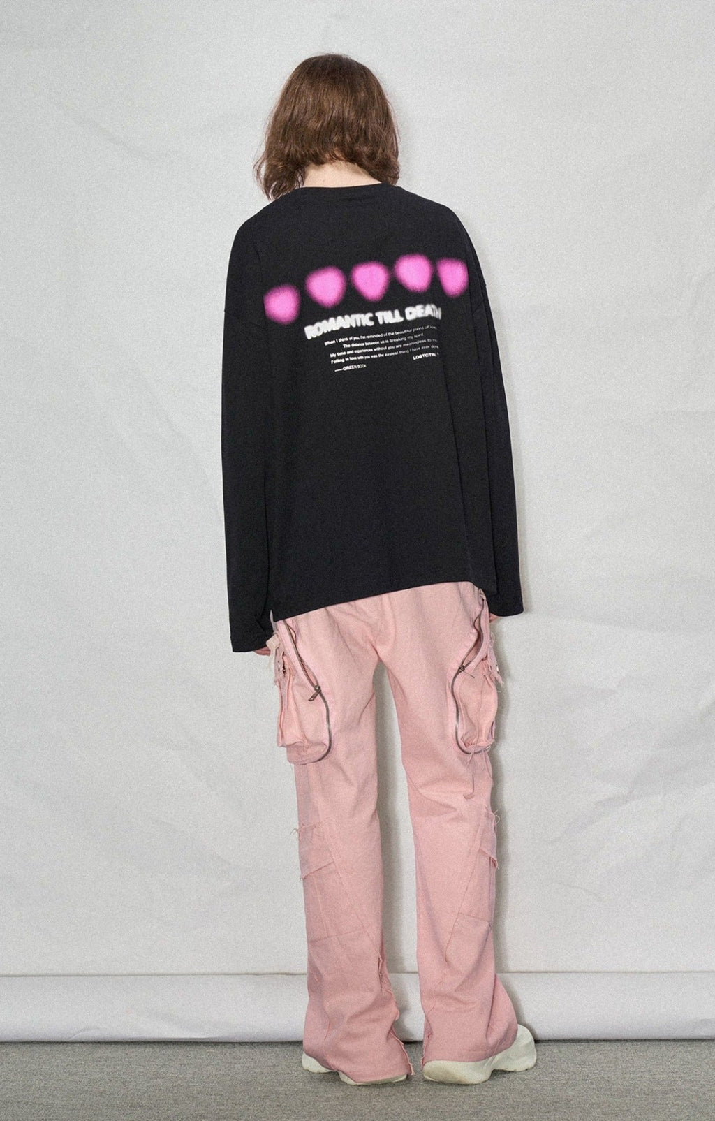 LOSTCTRL Heart Print Long Sleeve Tee - COPPING THREADS - LOSTCTRL