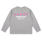 LOSTCTRL Heart Print Long Sleeve Tee - COPPING THREADS - LOSTCTRL