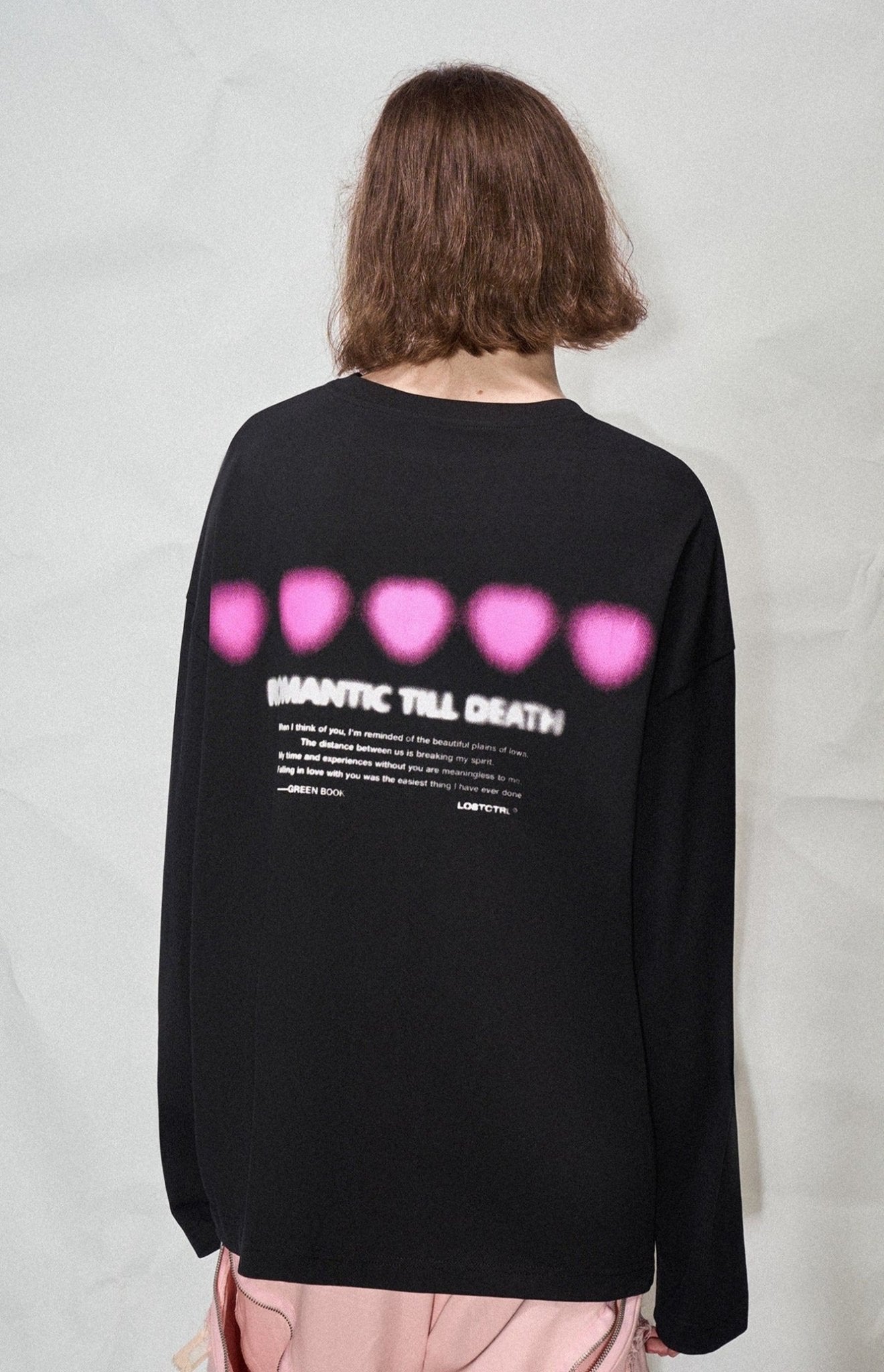 LOSTCTRL Heart Print Long Sleeve Tee - COPPING THREADS - LOSTCTRL