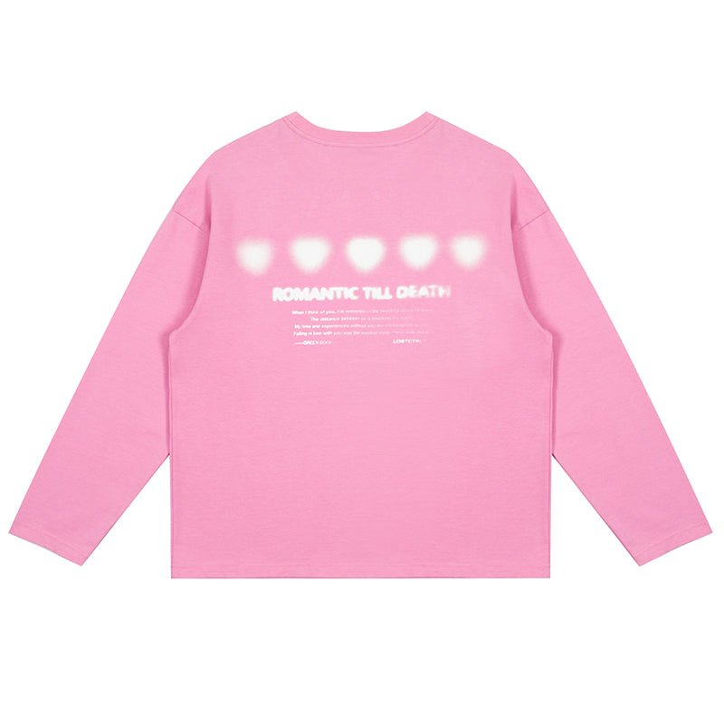 LOSTCTRL Heart Print Long Sleeve Tee - COPPING THREADS - LOSTCTRL