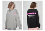 LOSTCTRL Heart Print Long Sleeve Tee - COPPING THREADS - LOSTCTRL