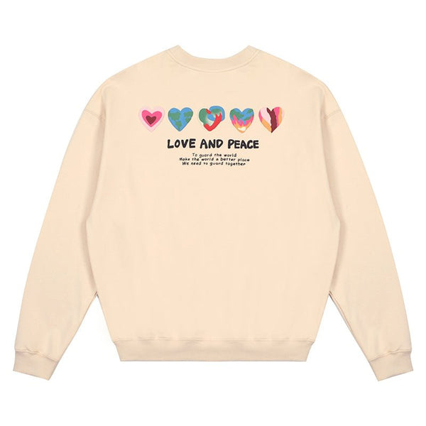 LOSTCTRL Hearts Foam Print Sweatshirt - COPPING THREADS - LOSTCTRL