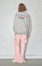 LOSTCTRL Hearts Foam Print Sweatshirt - COPPING THREADS - LOSTCTRL