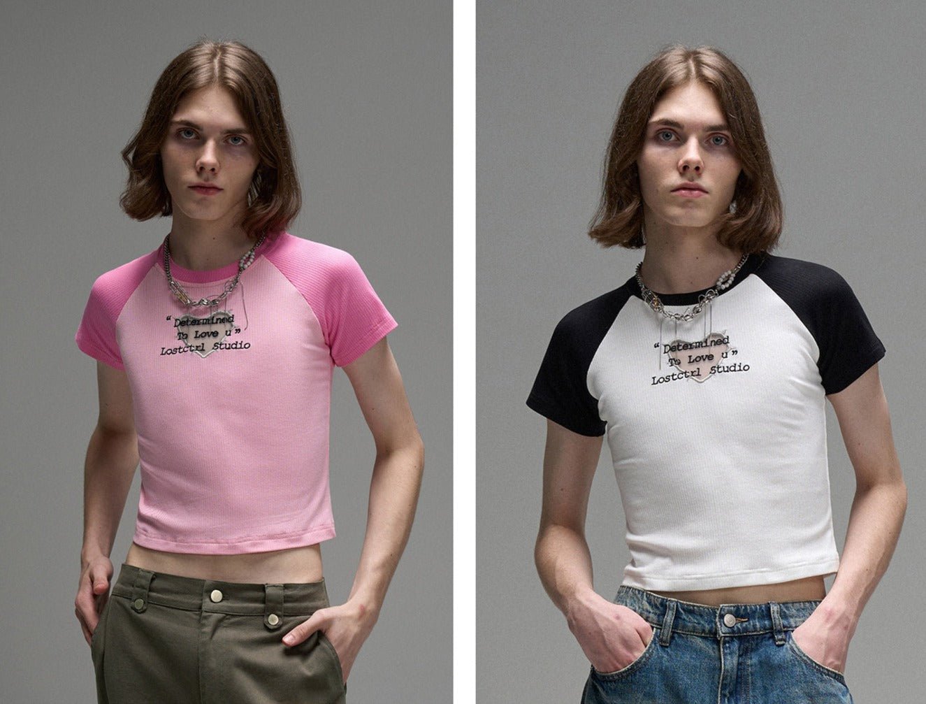 LOSTCTRL Hollow Mesh Embroidered Tee - COPPING THREADS - LOSTCTRL