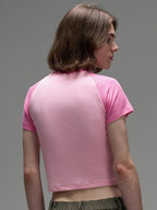 LOSTCTRL Hollow Mesh Embroidered Tee - COPPING THREADS - LOSTCTRL