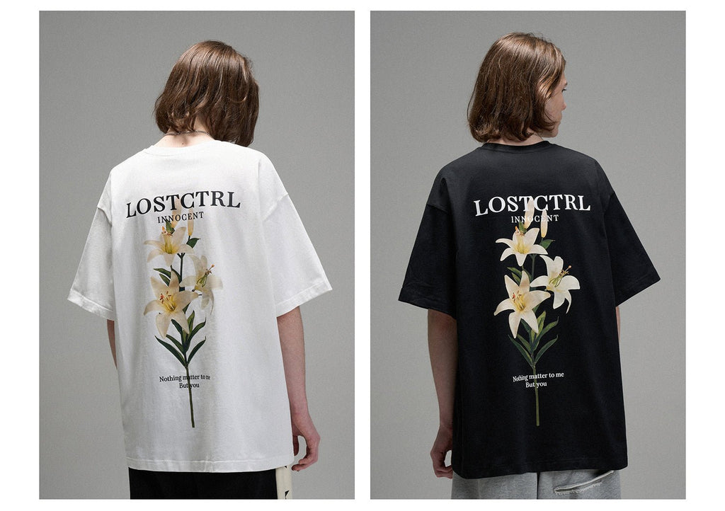 LOSTCTRL Lily Printing Tee - COPPING THREADS - LOSTCTRL