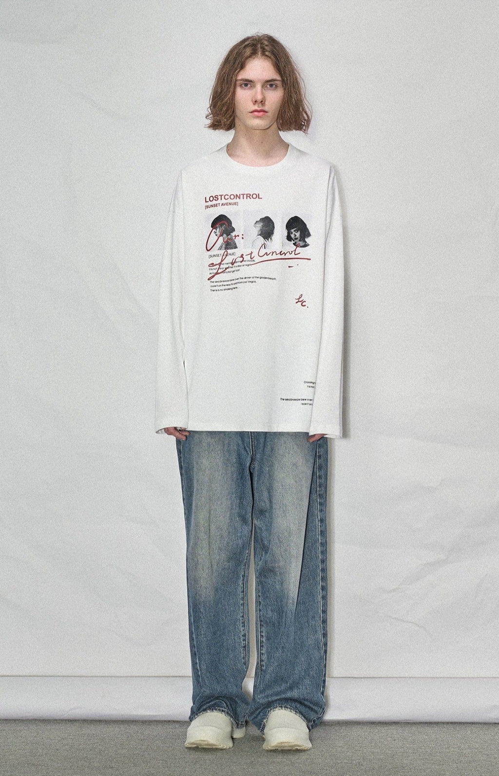 LOSTCTRL LOOK AT ME Print Long Sleeve Tee - COPPING THREADS - LOSTCTRL