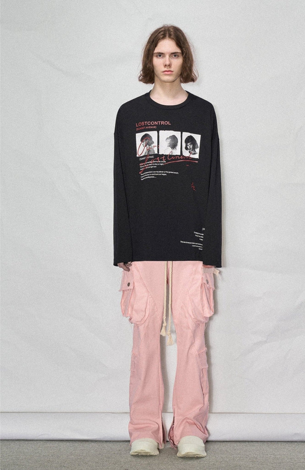 LOSTCTRL LOOK AT ME Print Long Sleeve Tee - COPPING THREADS - LOSTCTRL