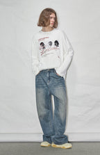 LOSTCTRL LOOK AT ME Print Long Sleeve Tee - COPPING THREADS - LOSTCTRL