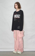 LOSTCTRL LOOK AT ME Print Long Sleeve Tee - COPPING THREADS - LOSTCTRL