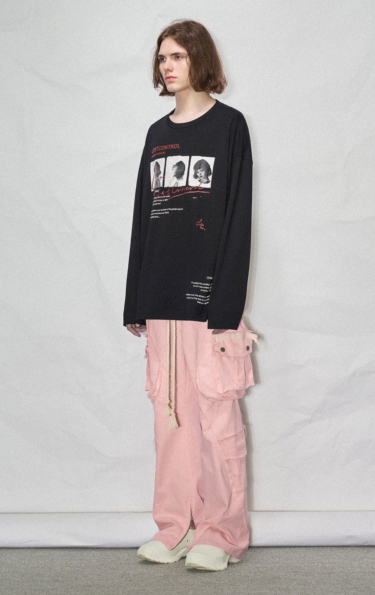 LOSTCTRL LOOK AT ME Print Long Sleeve Tee - COPPING THREADS - LOSTCTRL