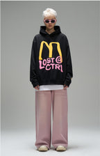 LOSTCTRL M Letter Puff Print Hoodie - COPPING THREADS - LOSTCTRL