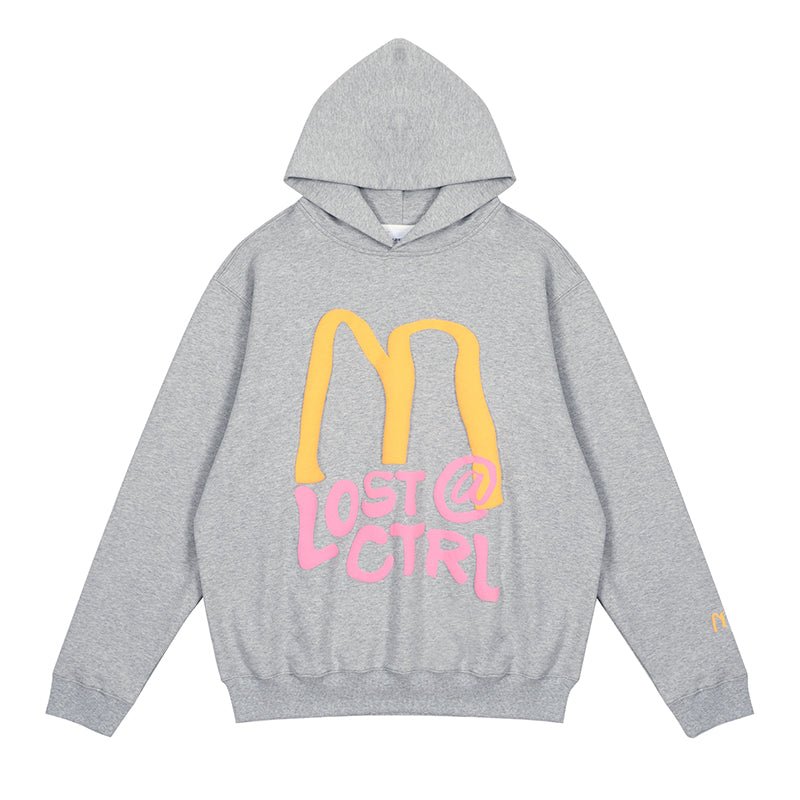 LOSTCTRL M Letter Puff Print Hoodie - COPPING THREADS - LOSTCTRL