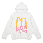 LOSTCTRL M Letter Puff Print Hoodie - COPPING THREADS - LOSTCTRL