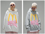 LOSTCTRL M Letter Puff Print Hoodie - COPPING THREADS - LOSTCTRL