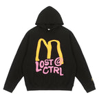 LOSTCTRL M Letter Puff Print Hoodie - COPPING THREADS - LOSTCTRL