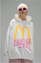 LOSTCTRL M Letter Puff Print Hoodie - COPPING THREADS - LOSTCTRL