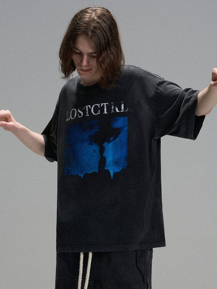 LOSTCTRL Redemption Vintage Washed Tee - COPPING THREADS - LOSTCTRL
